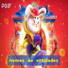 nomes de entidades do mal